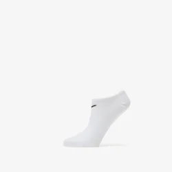 Nike Everyday Cotton Lightweight No Show Socks 3-Pack White